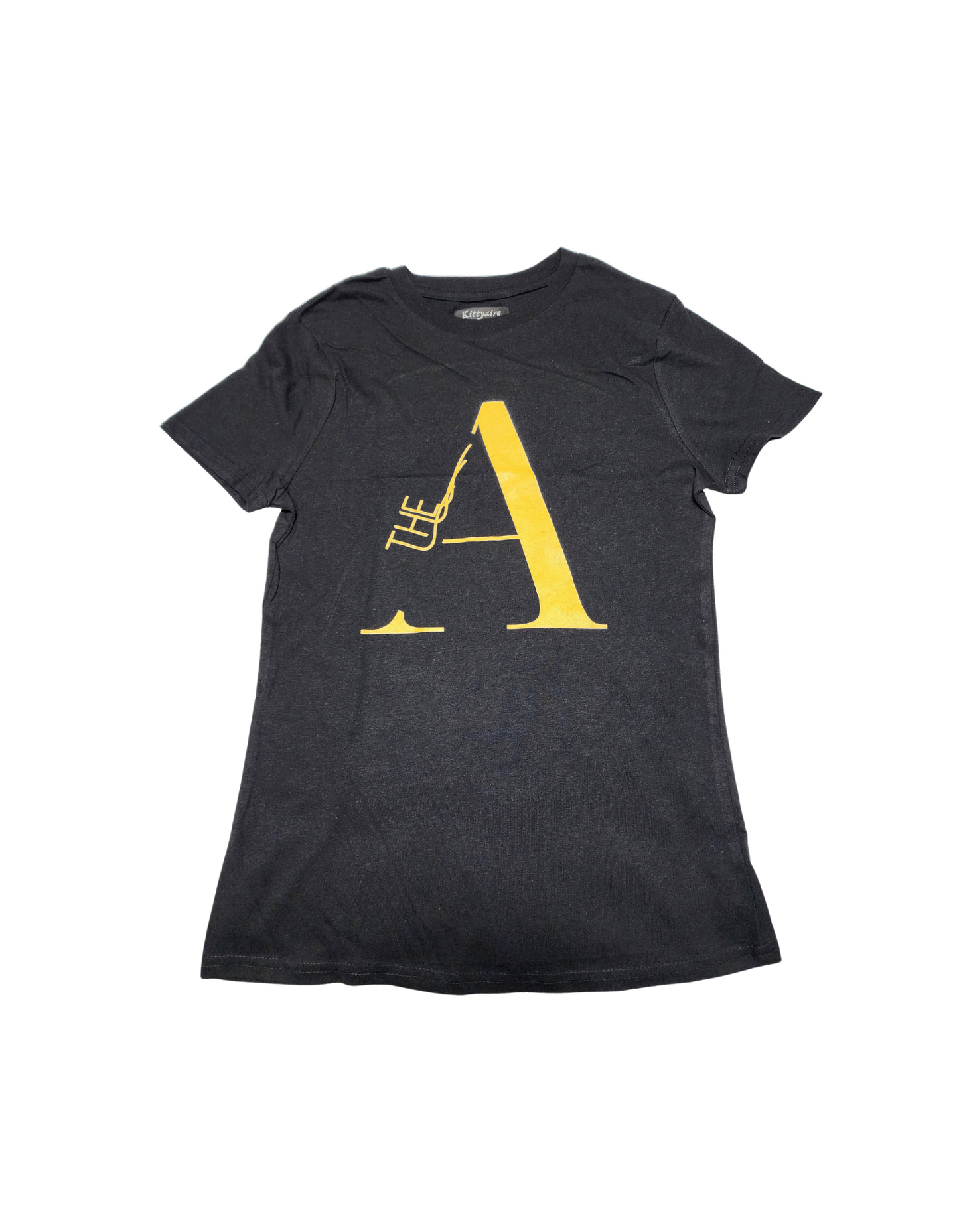 Black female short sleeve shirt. The A(tlanta)